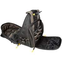 Techgear 53-Pocket Tool Backpack, 16" L x 13-1/4" W, Black, Polyester Dufferin Supply