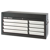 Top Chest - 8 Drawers, 41-1/2" W, 8 Drawers, Black Dufferin Supply