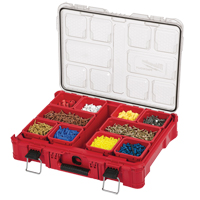 Packout Organizer, 20" x 15" x 5", Black/Red Dufferin Supply