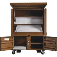 Field Office Jobsite Box, 33" W x 63" D x 80" H, Steel, Red Dufferin Supply