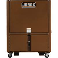 Field Office Jobsite Box, 33" W x 63" D x 80" H, Steel, Red Dufferin Supply
