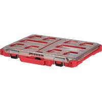 Packout Low-Profile Organizer, 19-3/4" x 16-2/5" x 2-1/2", Black/Red Dufferin Supply