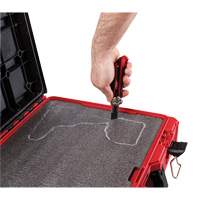 Packout Tool Case with Customizable Insert, 20-7/10" x 15-1/5" x 6-1/5", Black/Red Dufferin Supply