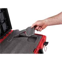 Packout Tool Case with Customizable Insert, 20-7/10" x 15-1/5" x 6-1/5", Black/Red Dufferin Supply