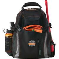 Arsenal&reg; 5843 Tool Backpack, 13-1/2" L x 8-1/2" W, Black, Polyester Dufferin Supply