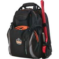 Arsenal&reg; 5843 Tool Backpack, 13-1/2" L x 8-1/2" W, Black, Polyester Dufferin Supply