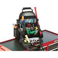 Arsenal&reg; 5843 Tool Backpack, 13-1/2" L x 8-1/2" W, Black, Polyester Dufferin Supply