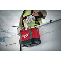 Sac ovale a&eacute;rien utilitaire, Nylon balistique, 14 pochettes, Noir/Rouge Dufferin Supply