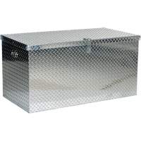 Aluminum Treadplate Portable Tool Box, 25-1/16" D x 49-1/4" W x 24" H, Silver Dufferin Supply