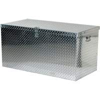 Aluminum Treadplate Portable Tool Box, 25-1/16" D x 49-1/4" W x 24" H, Silver Dufferin Supply