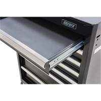 Industrial Tool Cart, 7 Drawers, 27" W x 18-3/4" D x 39" H, Black Dufferin Supply