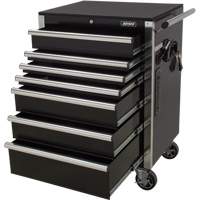 Heavy-Duty Tool Cart, 7 Drawers, 28" W x 22" D x 42-3/8" H, Black Dufferin Supply