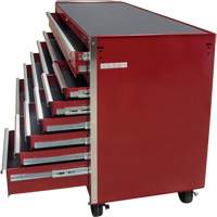 Industrial Tool Cart, 12 Drawers, 56" W x 24-1/2" D x 38-1/8" H, Red Dufferin Supply