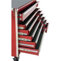 Industrial Tool Cart, 12 Drawers, 56" W x 24-1/2" D x 38-1/8" H, Red Dufferin Supply