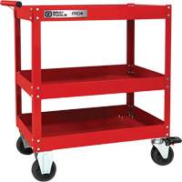 Chariot utilitaire robuste s&eacute;rie PRO+, 3 tiers, 30-1/5" x 38-1/3" x 19-1/2" Dufferin Supply
