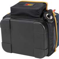 Porte-outils &eacute;lectrique/CHVAC &agrave; base moul&eacute;e, Polyester balistique, 20 pochettes, Noir/Bleu Dufferin Supply