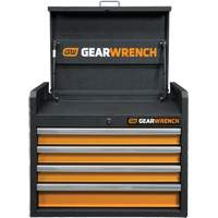 Coffre &agrave; outils de s&eacute;rie GSX, 26" la, 4 tiroirs, Noir/Orange Dufferin Supply