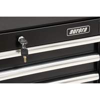 Industrial Tool Cart, 3 Drawers, 29-4/5" W x 21-1/5" D x 38-4/5" H, Black Dufferin Supply