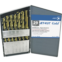 JET-KUT&reg; GOLD Super Premium Drill Bit Set, 29 Pieces, Alloy Steel Dufferin Supply