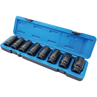 Jeu de douilles SAE &agrave; 6 pans PS834D, 8 Mcx, Chocs, Prise de 3/4", Profond Dufferin Supply