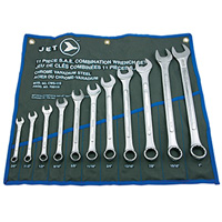 11-Piece SAE Raised Panel Combination Wrench Set, Combination, 11 Pieces, Imperial Dufferin Supply