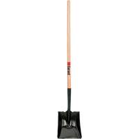 Square Point Shovel, Wood, Tempered Steel Blade, Straight Handle, 42" Long Dufferin Supply