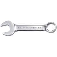 Fully Polished Stubby Combination Wrench, 12 Point, 3/8", Chrome Finish Dufferin Supply