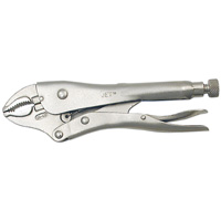 Super Heavy-Duty Locking Pliers with Cutter, 5" Length, Curved Jaw Dufferin Supply