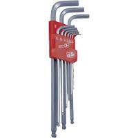 JBHK-9XL Extra Long Ball Nose Hex Key Set, 9 Pcs., Imperial Dufferin Supply