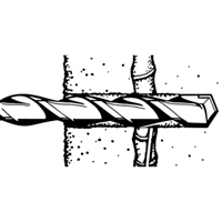 Rotary Rebar Cutters, 3/8", SDS-Plus Shank, Carbide Dufferin Supply