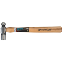 Ball Pein Hammer, 8 oz. Head Weight, Plain Face, Wood Handle Dufferin Supply