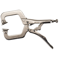 Locking Pliers with Swivel Pads, 6" Length, C-Clamp Dufferin Supply
