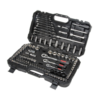 Jeux de douilles et cl&eacute;s SAE/m&eacute;triques 1/4", 3/8" et 1/2", 120 Mcx, Profond Dufferin Supply