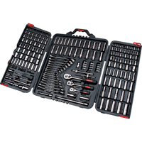 Jeux de douilles et cl&eacute;s SAE/m&eacute;triques 1/4", 3/8" et 1/2", 210 Mcx, Profond Dufferin Supply