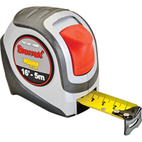 High Visibility Orange Tape Measure, 1" x 16'/5 m, 1/16" Graduations Dufferin Supply