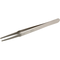 Tweezers - Flat Round Tips, Straight - 4.75" (120 mm) Dufferin Supply