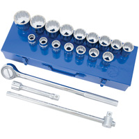 Jeu de douilles & cl&eacute;s &agrave; douilles SAE &agrave; 12 pans SW7521, 21 Mcx, Prise de 3/4" Dufferin Supply