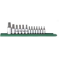Jeu de douilles &agrave; embouts, Torx, Prise 1/2"/1/4"/3/8", 13 mrcx Dufferin Supply