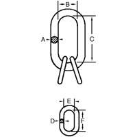 Cam-Alloy&reg; Master Link Dufferin Supply