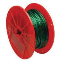 Wire Cable, 250' (76.2 m) x 1/16", 28 lbs. (0.014 tons), Vinyl Coated Dufferin Supply