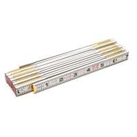 Folding Wood Rule, 6' L, Wood, 1/6" Graduations Dufferin Supply