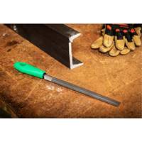 Double Cut File with Green Handle, Half Round, 8", Bastard Dufferin Supply