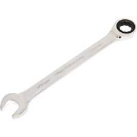 72-Tooth Ratcheting Combination Wrench, 12 Point, 30 mm, Chrome/Polished Finish Dufferin Supply