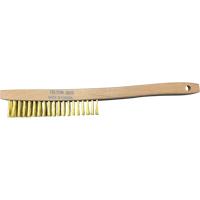Brosses de nettoyage &agrave; manche recourb&eacute;, Laiton, 4 x 19 rangs de fils, Longueur 14" Dufferin Supply
