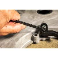 X6 Black Oxide Spline Ratcheting Wrench Set, Combination/Open-Ended, 7 Pieces, Metric Dufferin Supply