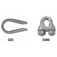 Wire Rope Clips with Thimble Set Dufferin Supply