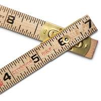 Folding Rule, 6' L, Wood, 1/16" Graduations Dufferin Supply