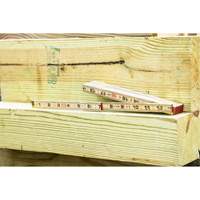 Folding Rule, 6' L, Wood, 1/16" Graduations Dufferin Supply