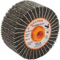 Tambours de finition Two-In-One, 4-1/4" dia. x 2" la, 5/8"-11 Arbre, Grain 80 Dufferin Supply