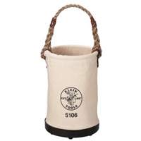Straight-Wall Bucket, 12" L x 12" W x 15" H, Canvas, Beige Dufferin Supply